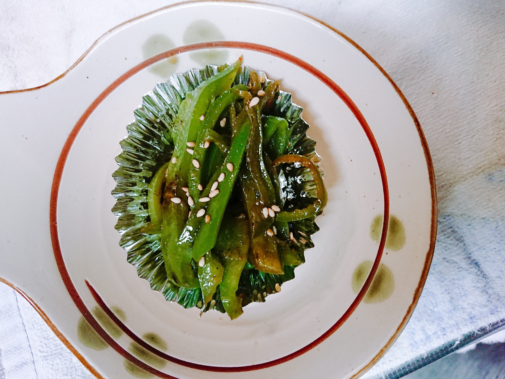 ピーマンの生姜醤油煮