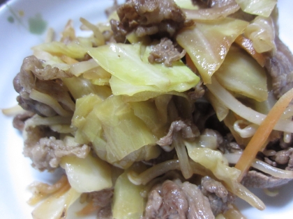 中華屋さんの味？！野菜たっぷり肉野菜炒め！