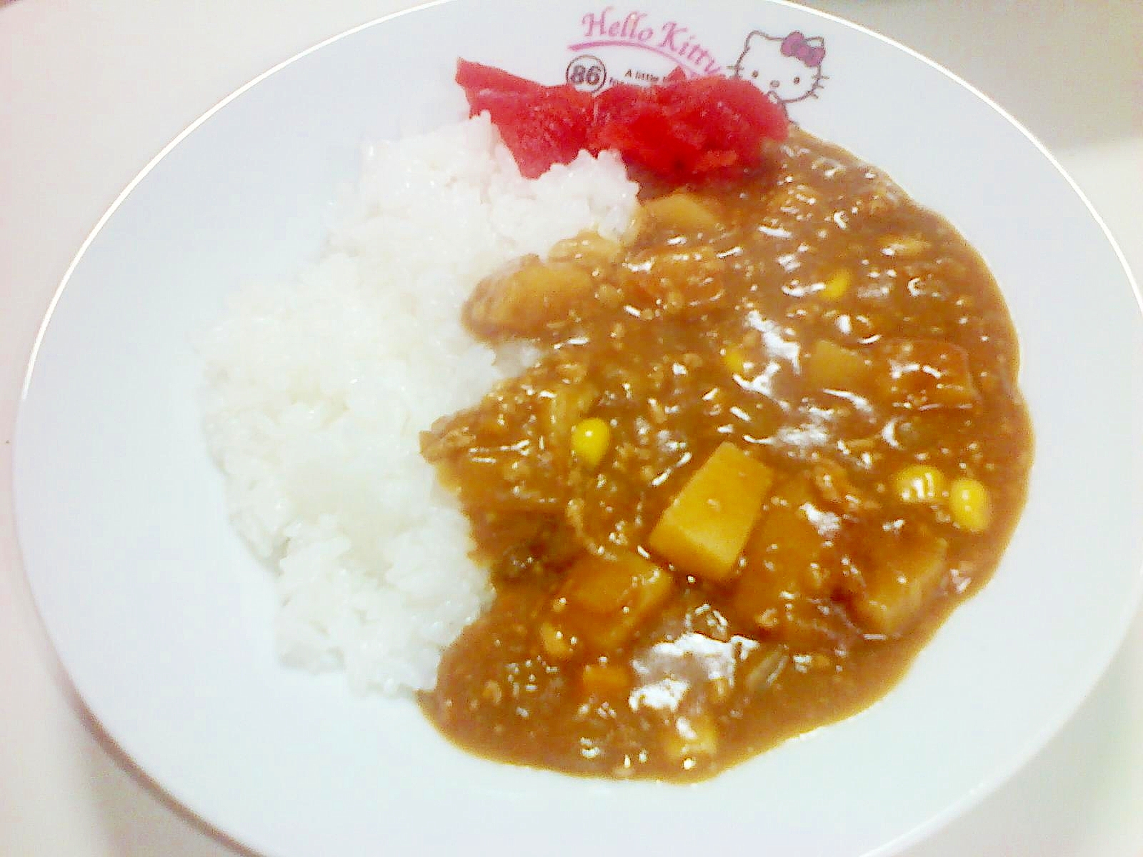 スピーディー♪挽き肉カレー