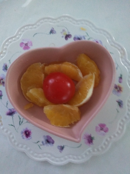 デコポン苺フルーツトマトのサラダ