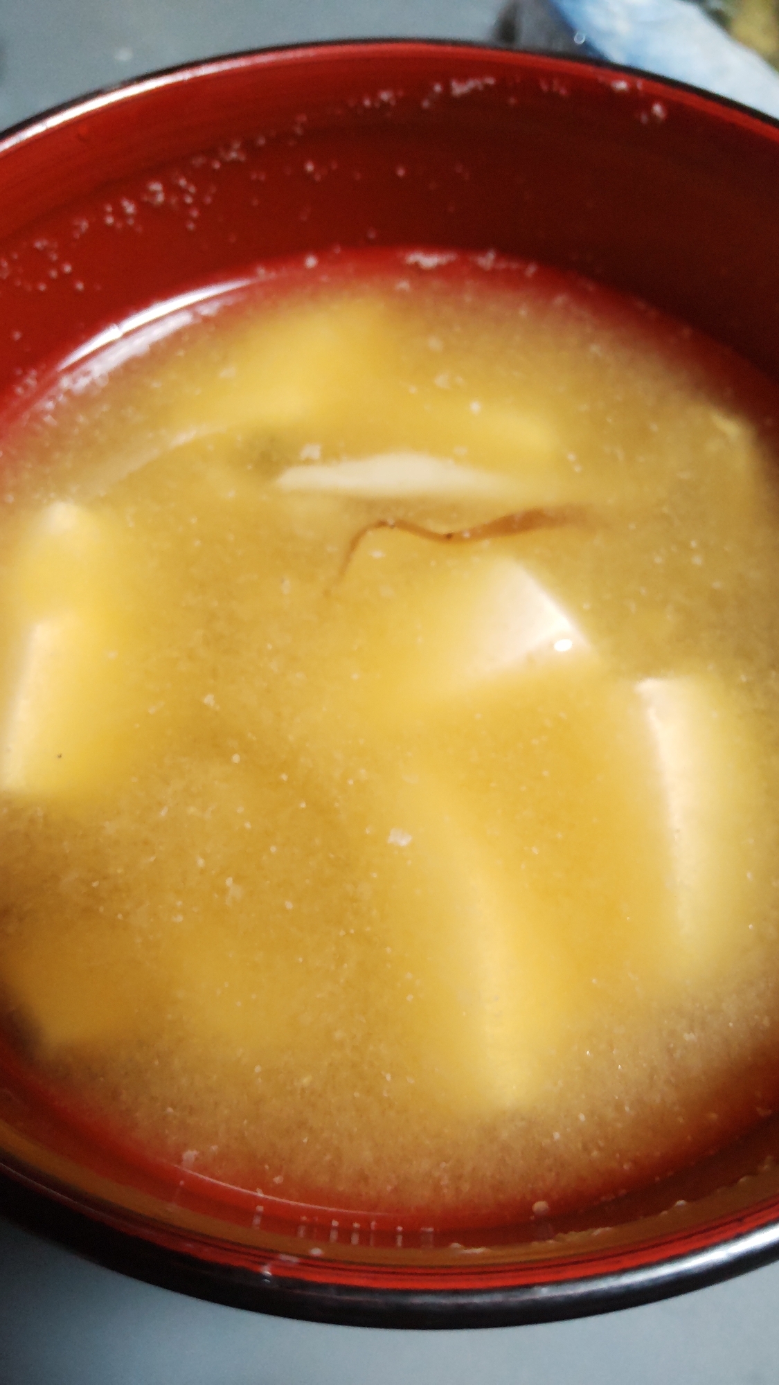 豆腐 椎茸の味噌汁