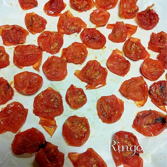 電子レンジで!ドライミニトマト♬