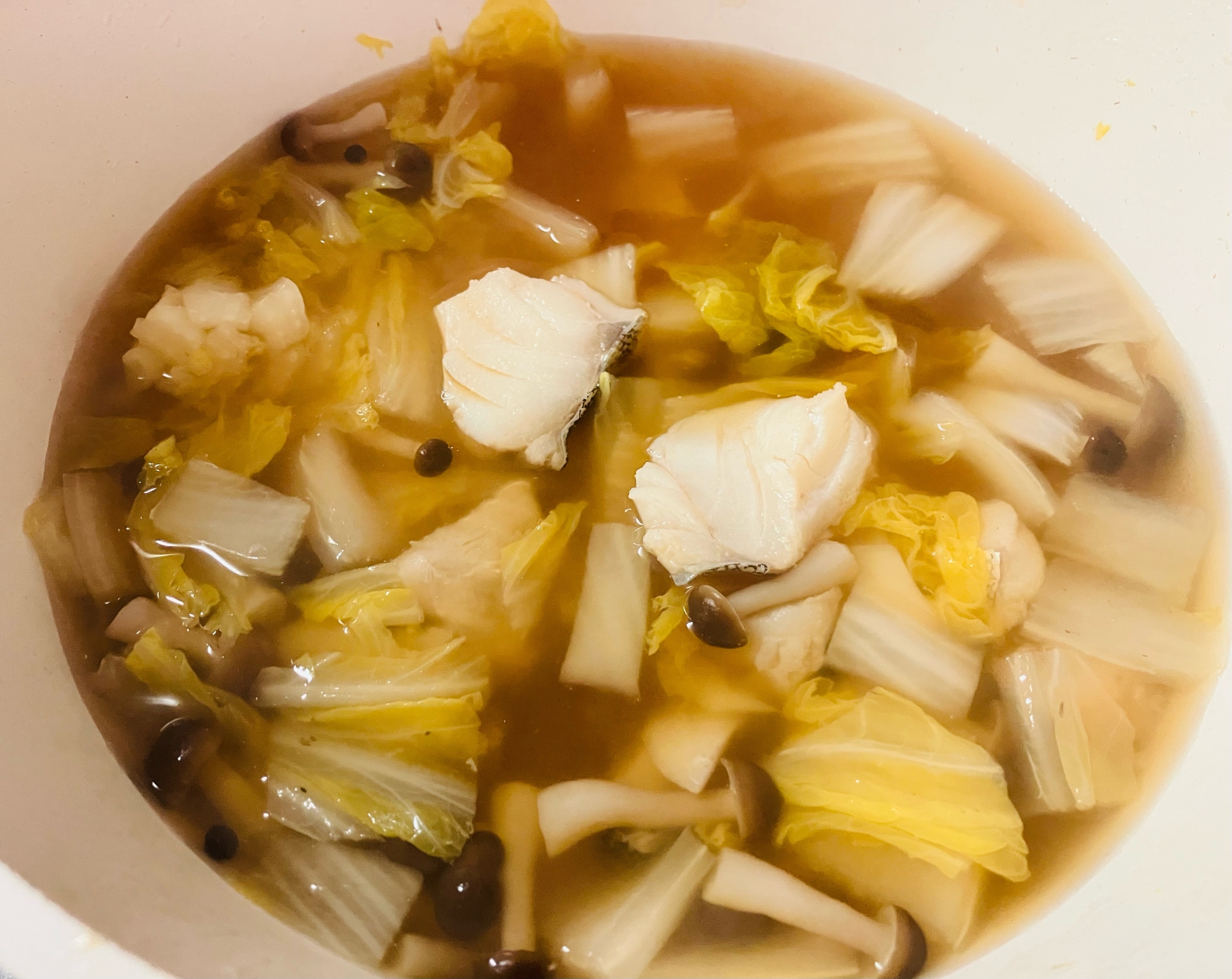 タラと白菜の煮物