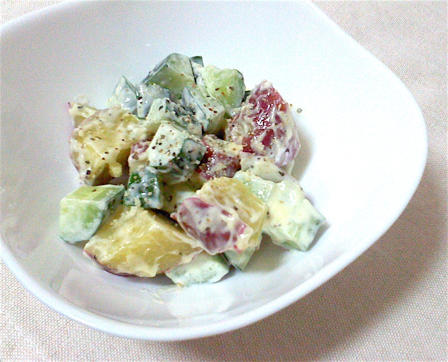 さつまいもときゅうりの簡単サラダ♪