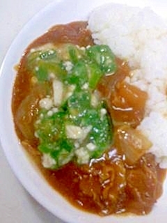 オクラと豚肉のカレー