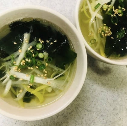 ◆超簡単 お鍋無しで すぐできる わかめスープ