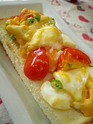 ミニトマト 卵の明太マヨトースト レシピ 作り方 By ひろりん1106 楽天レシピ ミニトマト 卵の明太マヨトースト レシピ 作り方 By ひろりん1106 楽天レシピ