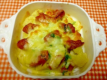カリフラワーのチーズ焼き レシピ 作り方 By あ ちゃん 楽天レシピ