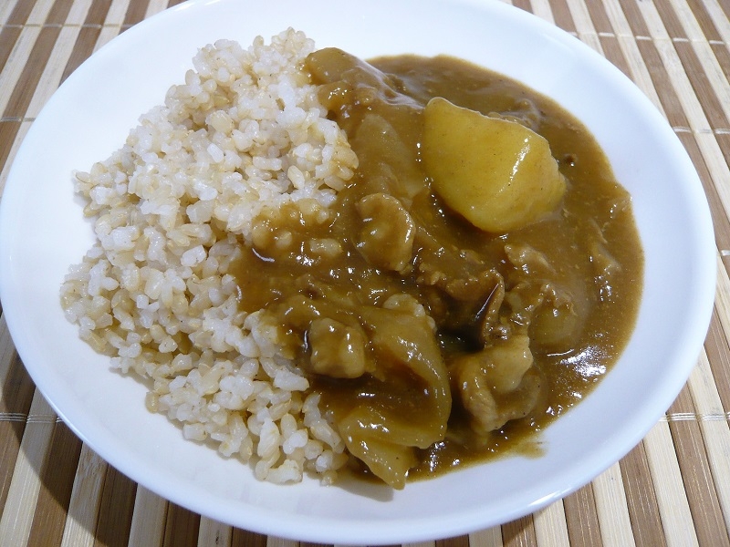 隠し味はきな粉、カレーライス