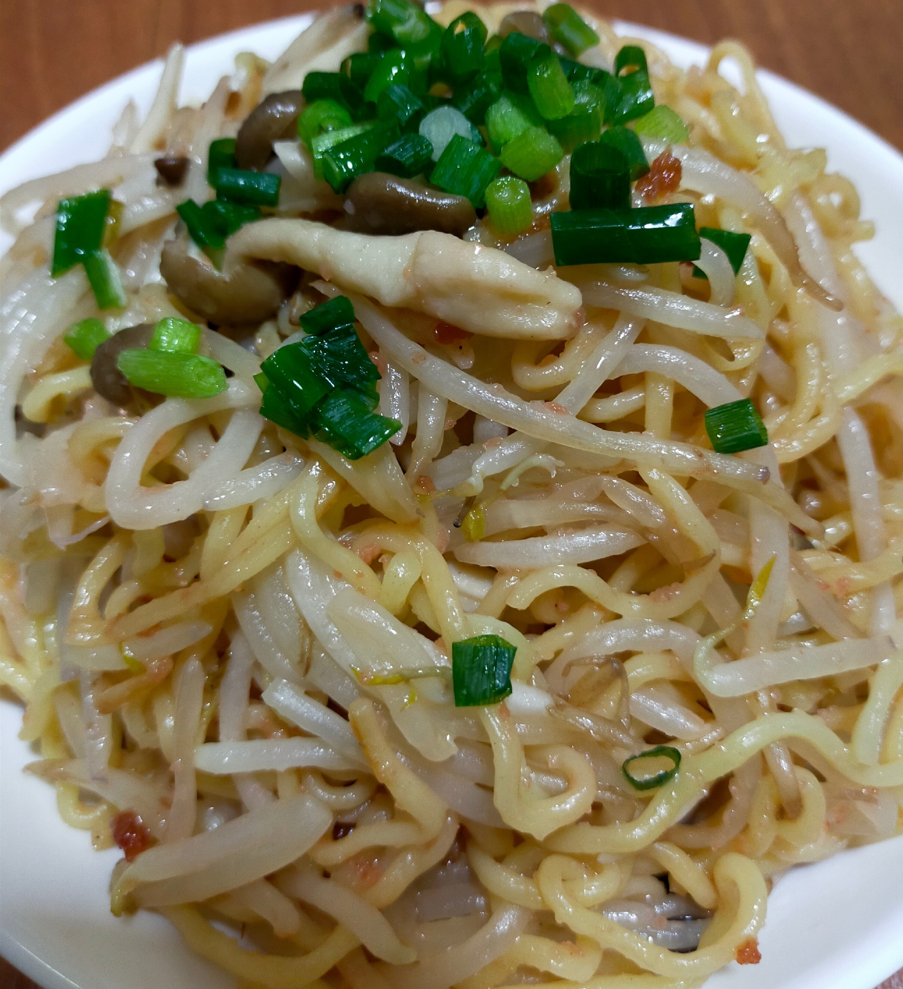 焼きそば麺で簡単たらこパスタ♪