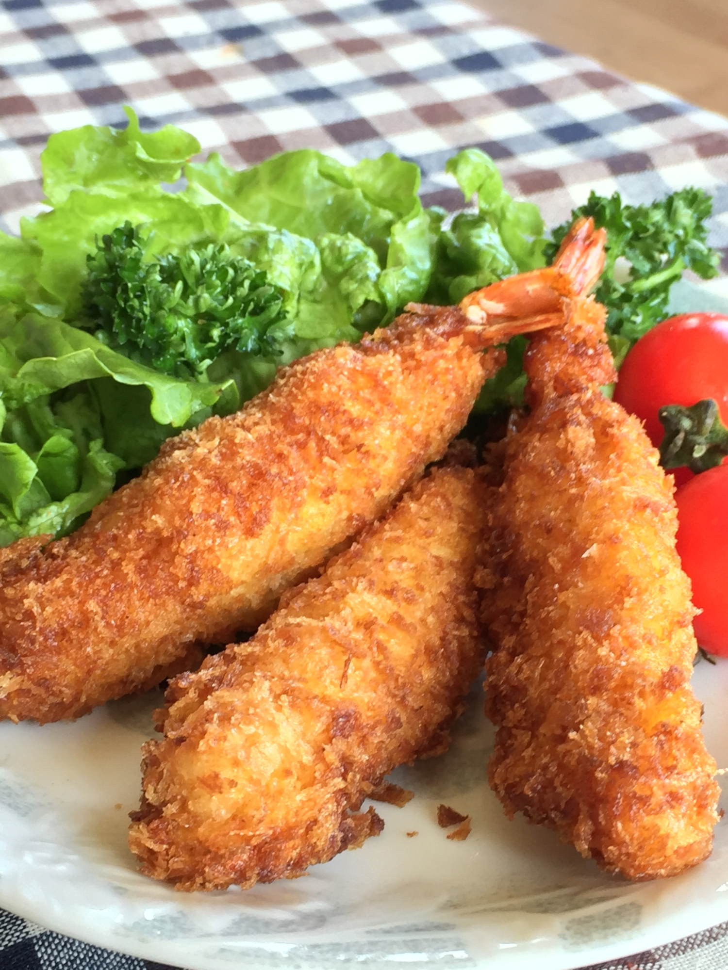 ちっちゃい海老が大変身！ウチの節約エビフライ♡