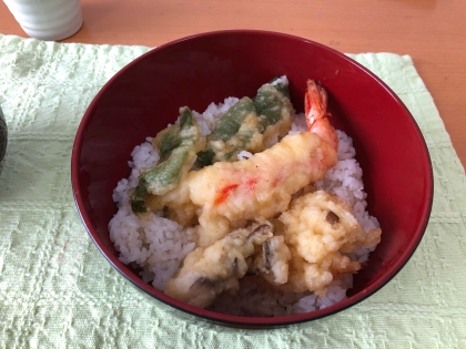 めんつゆで天丼のたれ