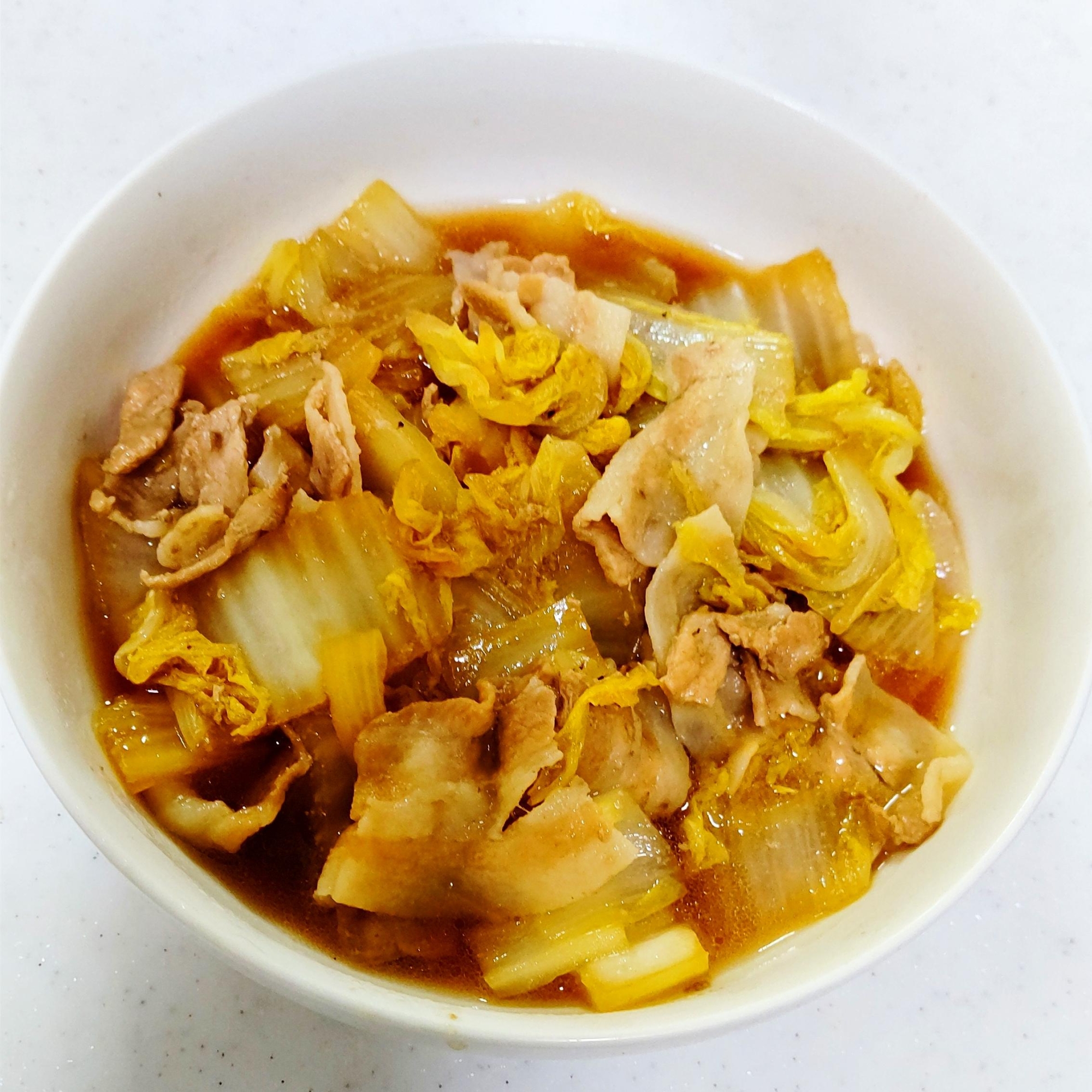 【分量通り煮るだけ】白菜と豚肉の煮浸し