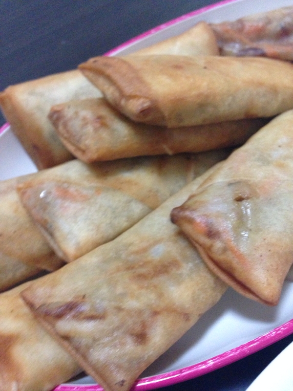 春雨なしの野菜で春巻き 自信作 お弁当に