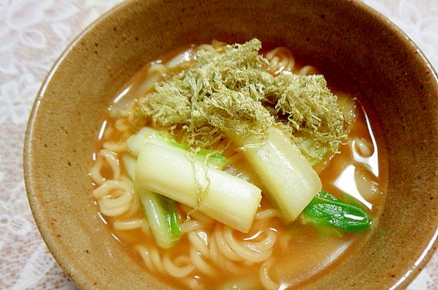 白菜ネギ入り味噌ラーメン