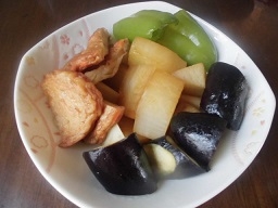 大根と茄子の煮物