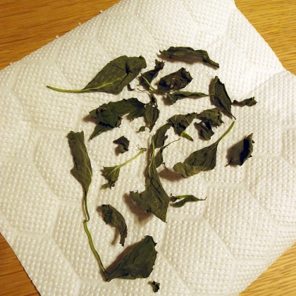 バジルの葉をたくさん貰ったので、やってみました
簡単にパリパリに乾燥しました
レシピ有難うございます