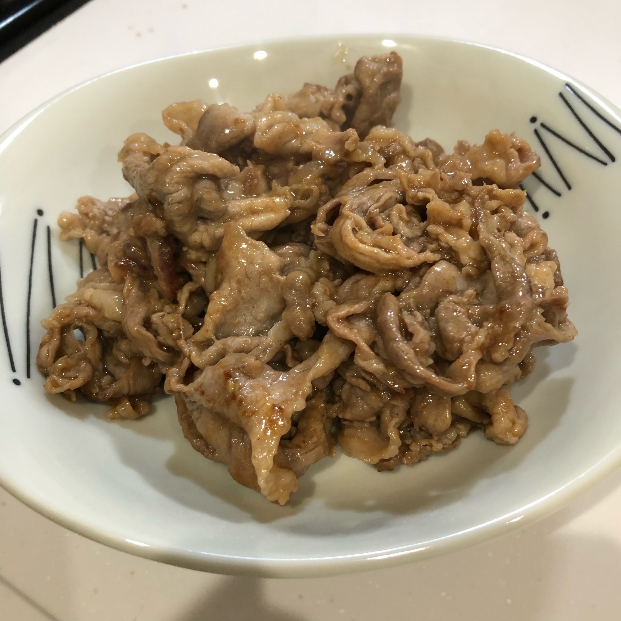 焼肉のたれで生姜焼き