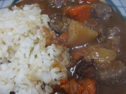 絶品、牛肉カレー