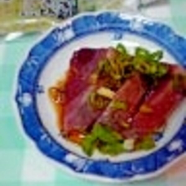 鰹の刺身を美味しくにんにく醤油とあらぎりわさびで レシピ 作り方 By Ponta634 楽天レシピ 鰹の刺身を美味しくにんにく醤油とあらぎりわさびで レシピ 作り方 By Ponta634 楽天レシピ