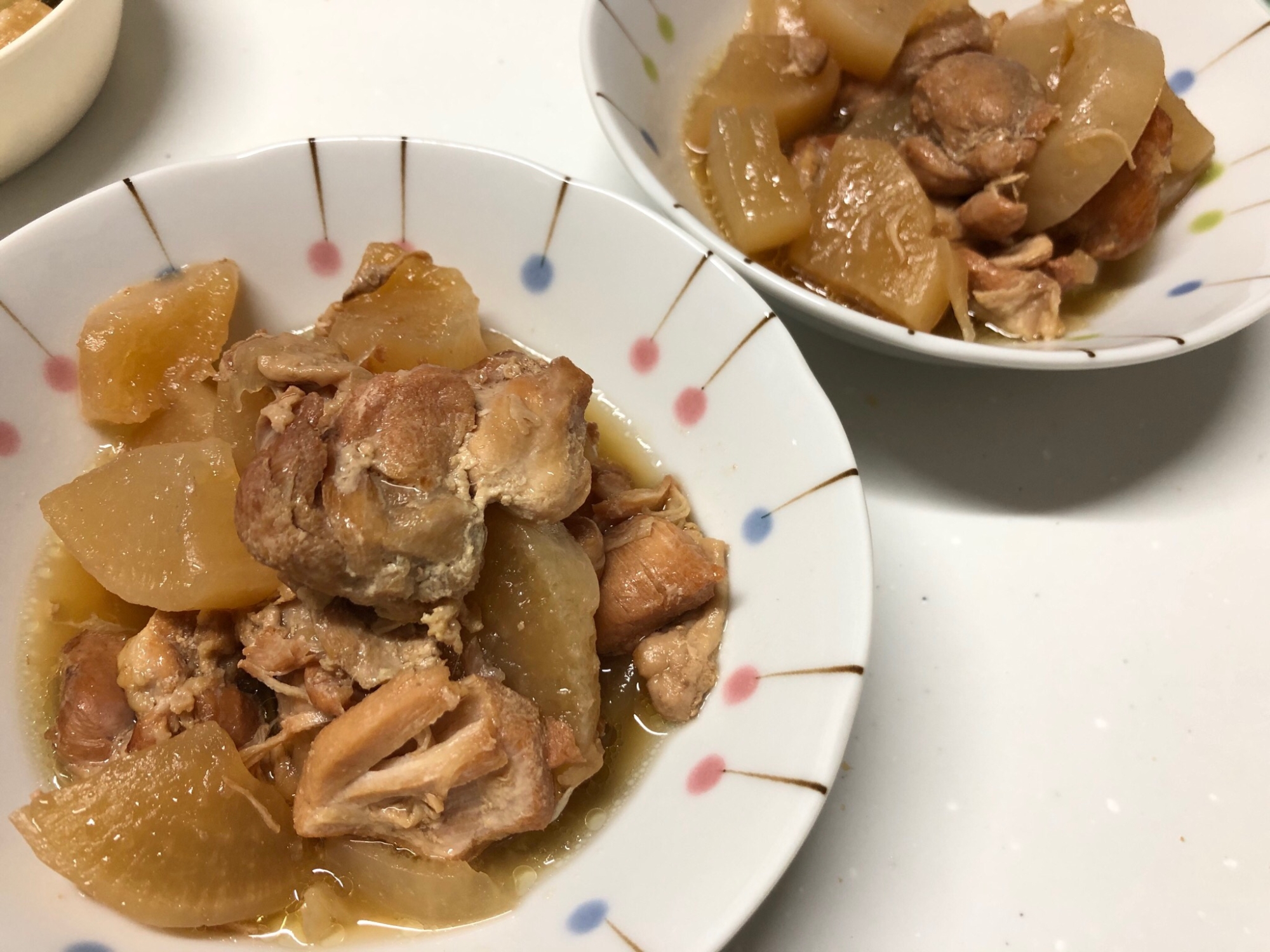 ホットクックで鶏肉と大根の煮物