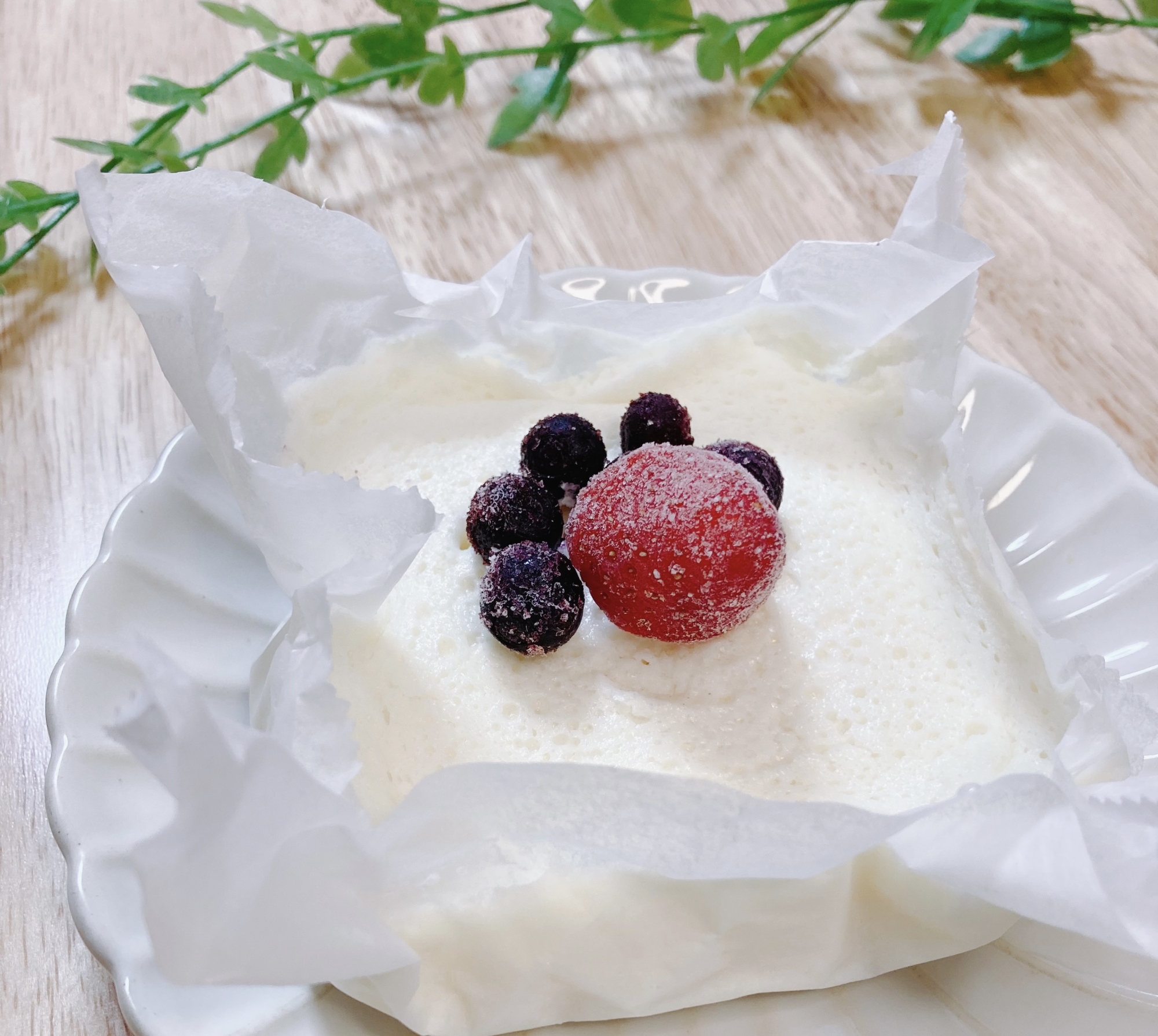 すぐできる！チーズスフレ風ケーキ