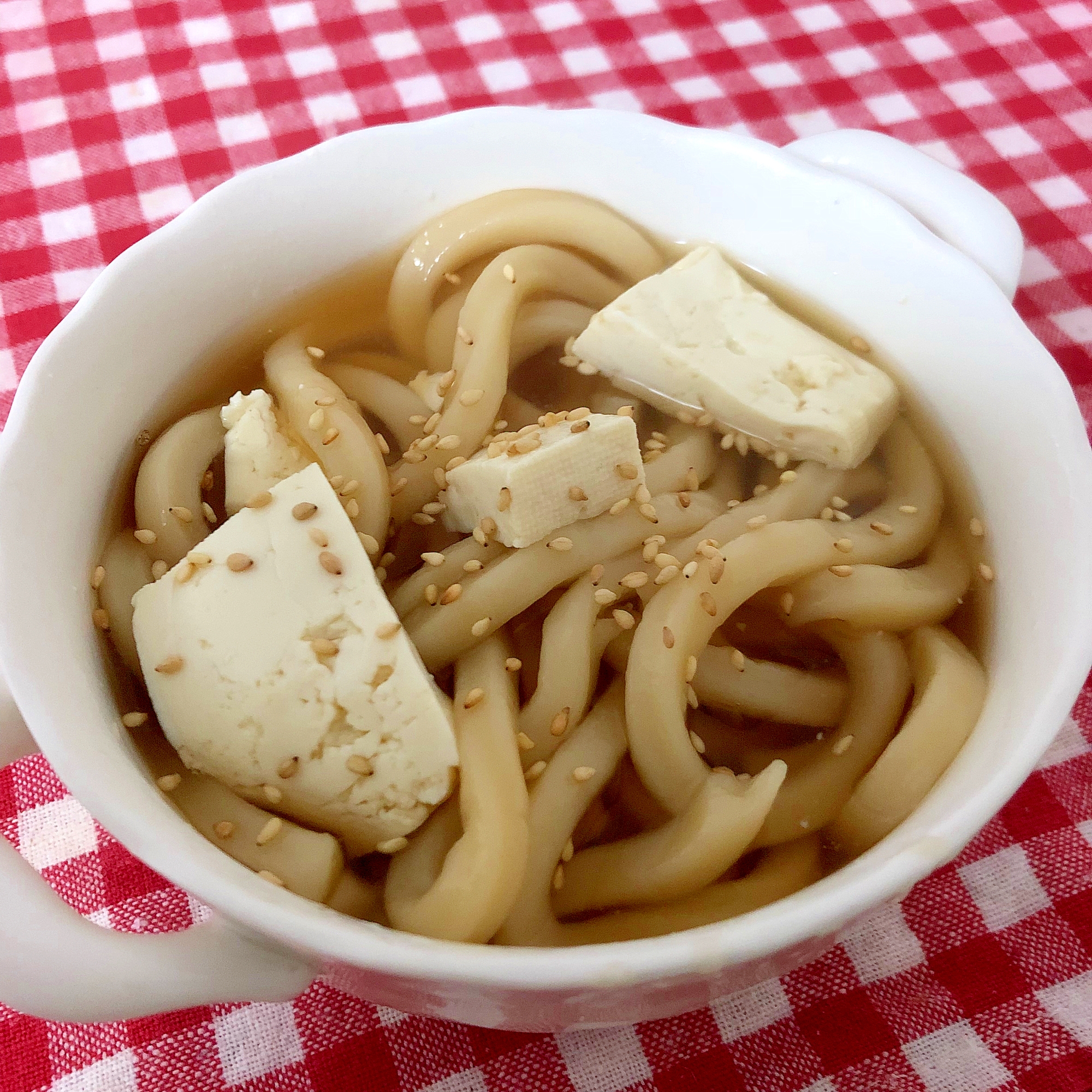 豆腐入りのうどん☆