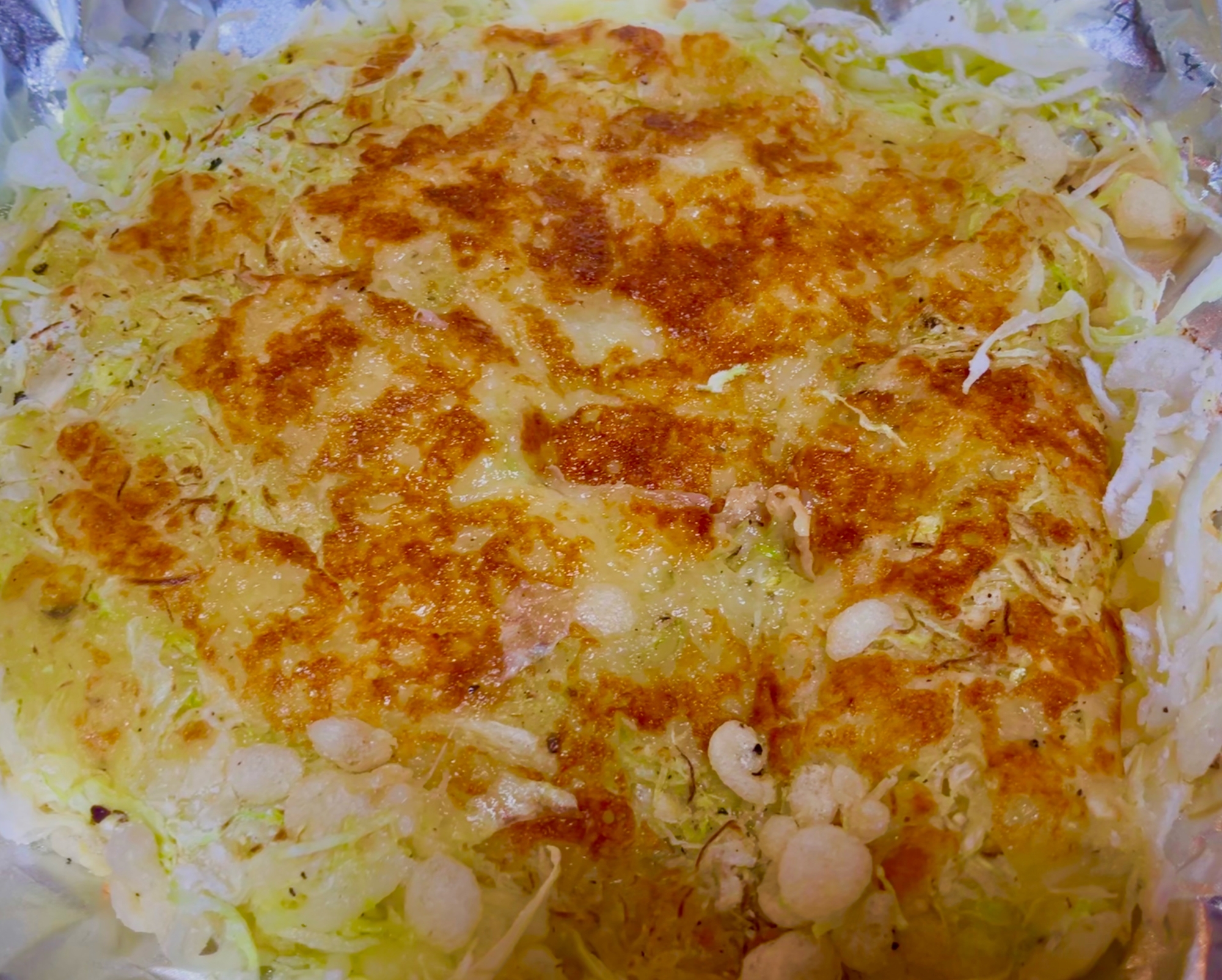 シェイクして焼くだけ^ ^もっちりキャベチー