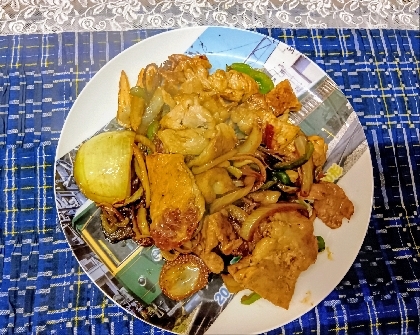 豚肉とピーマンのめんつゆ炒め