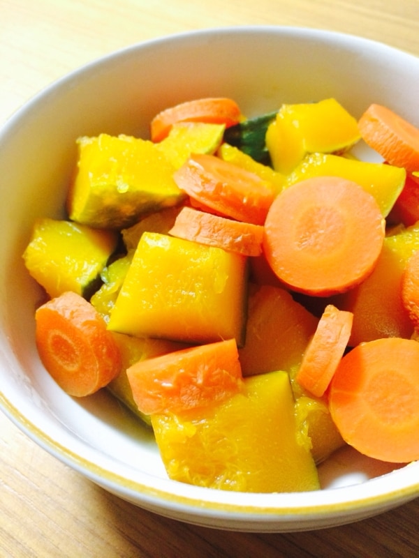 お弁当の彩りに！人参とかぼちゃの煮物 レシピ・作り方 by