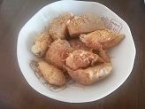 里芋も鶏肉もやわらかくておいしい煮物でした。