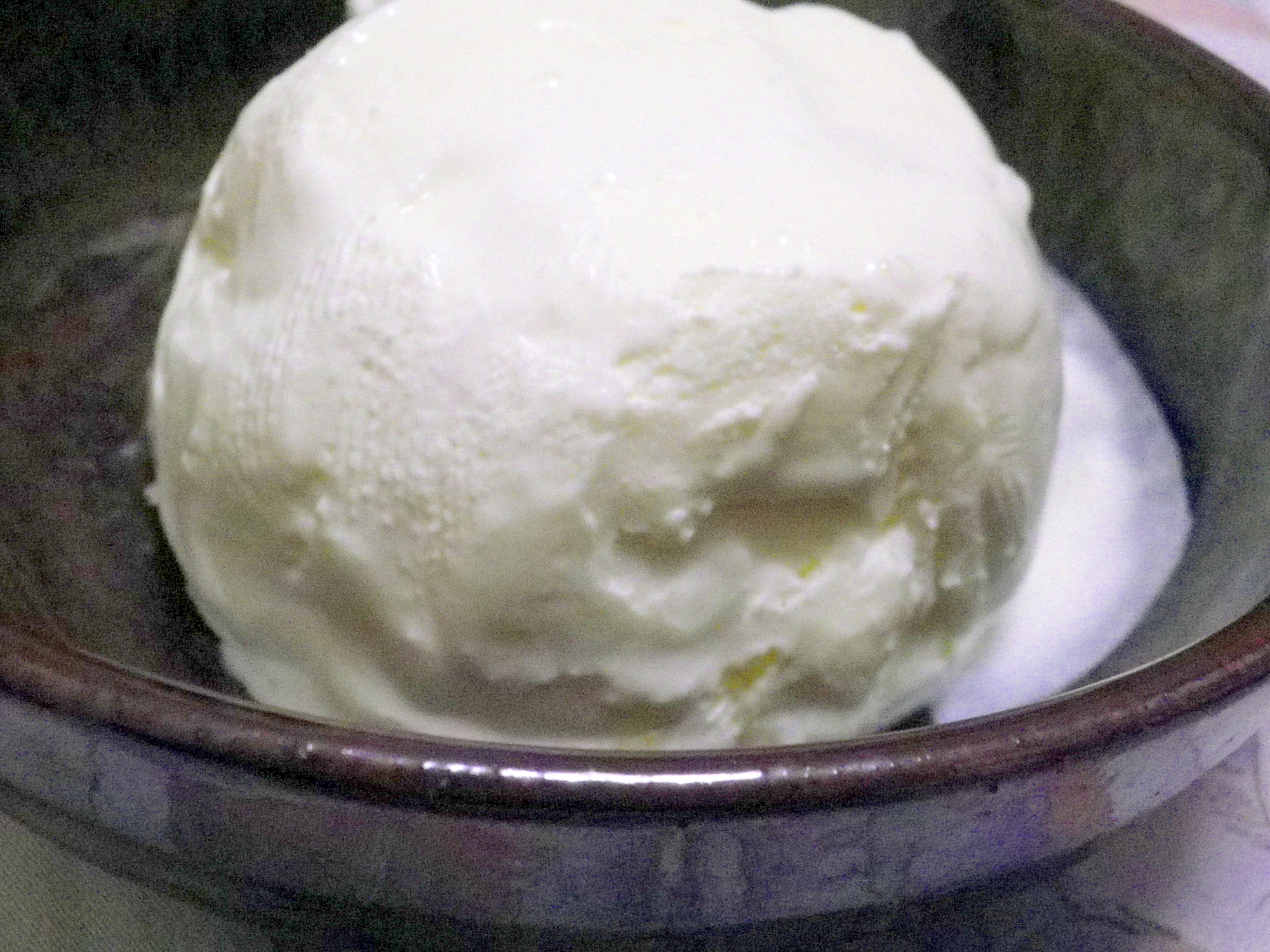 バニラのアイスクリーム