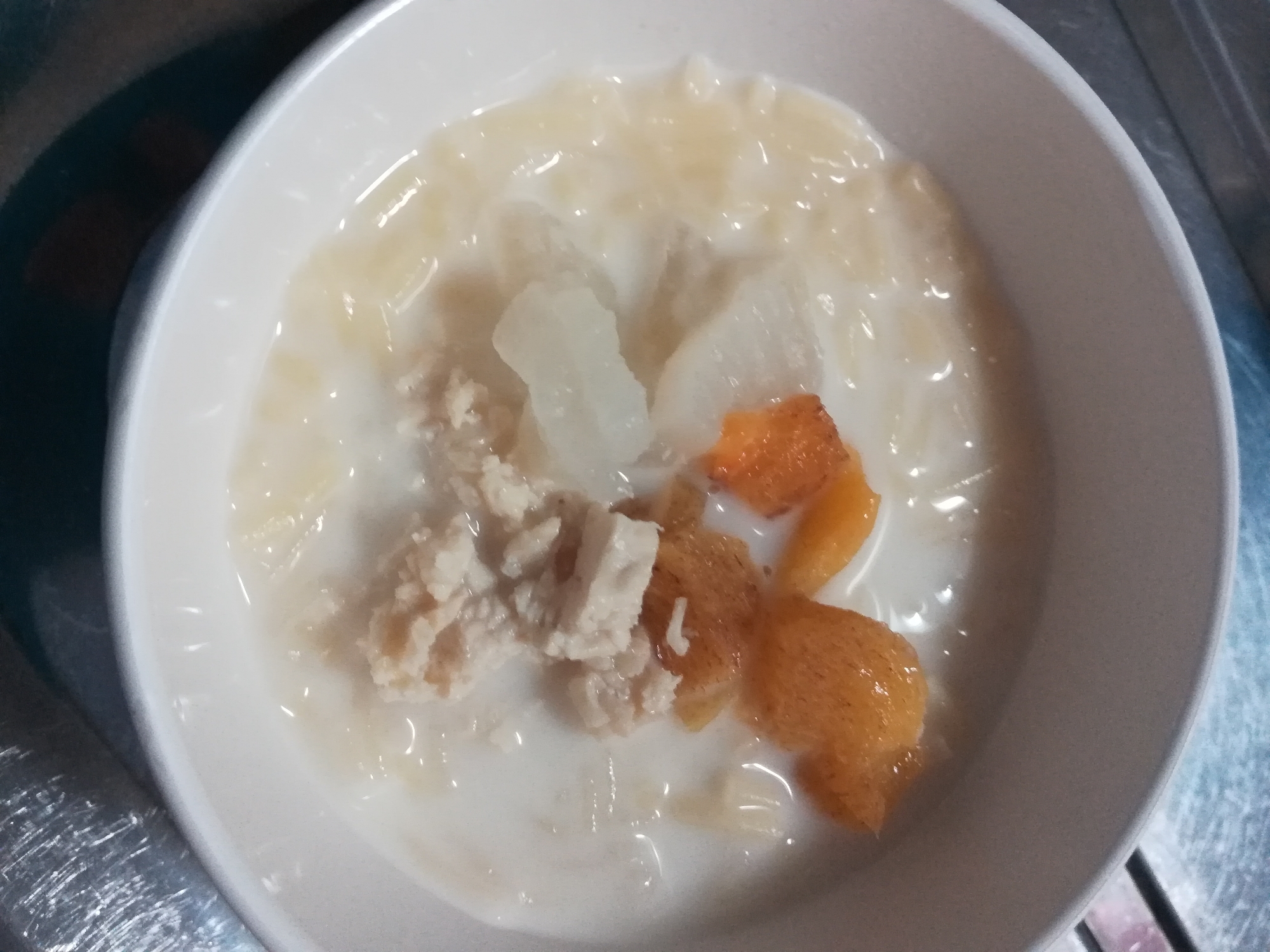 離乳食後期 とりむね肉と柿かぶパスタ レシピ 作り方 By もん1223 楽天レシピ 離乳食後期 とりむね肉と柿かぶパスタ レシピ 作り方 By もん1223 楽天レシピ