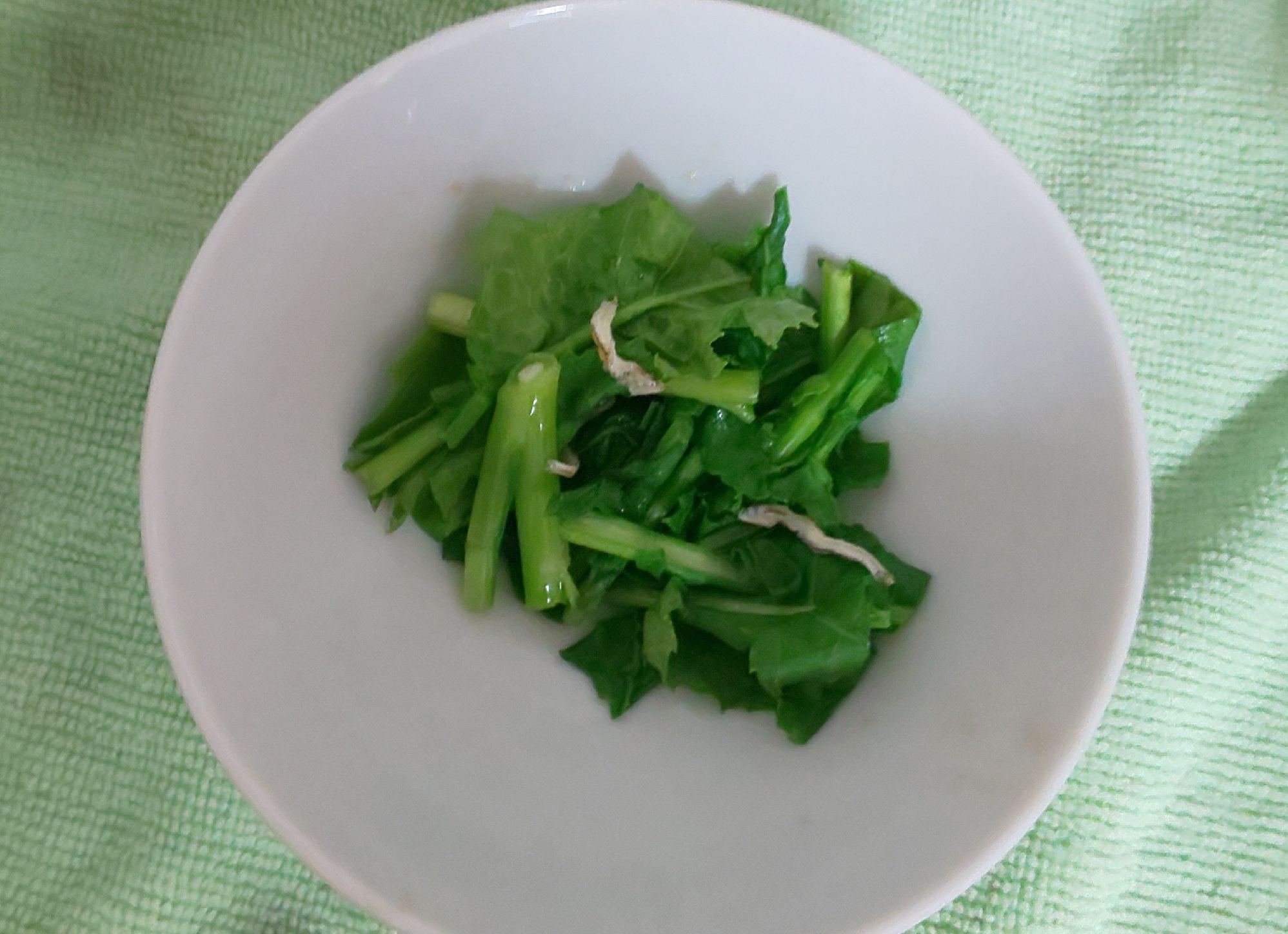 菜花のしらす和え