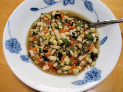 夏野菜たっぷり！だし