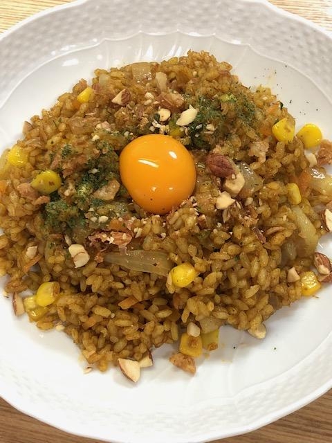 レンジで１合炊き込みご飯　スパイシー⁈カレーピラフ