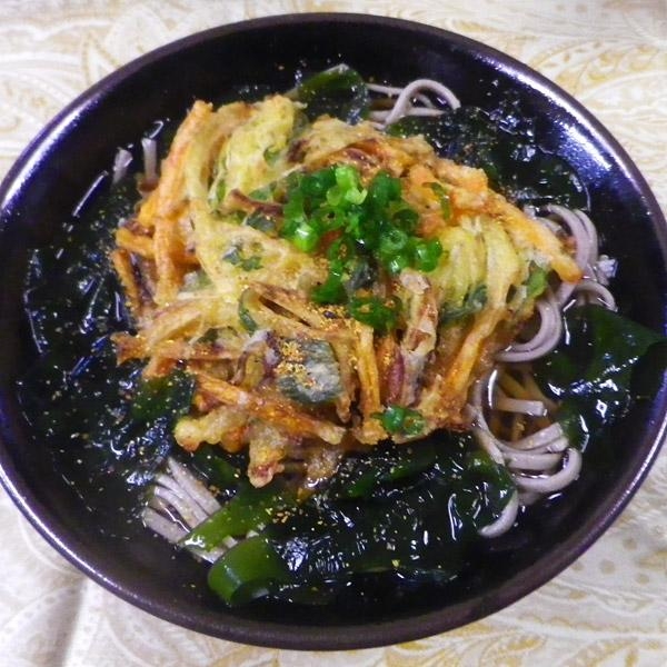 かき揚げワカメ蕎麦