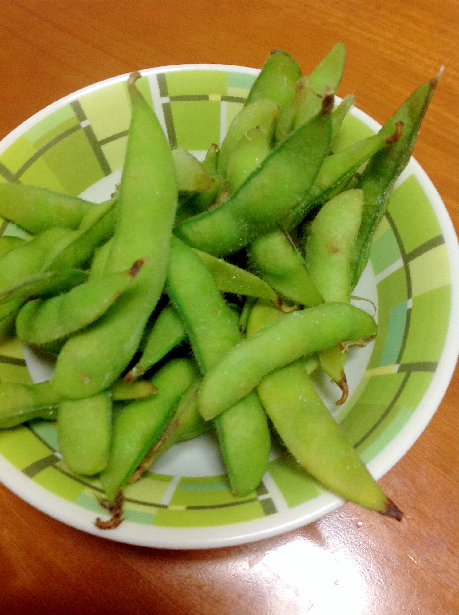 枝豆塩茹で