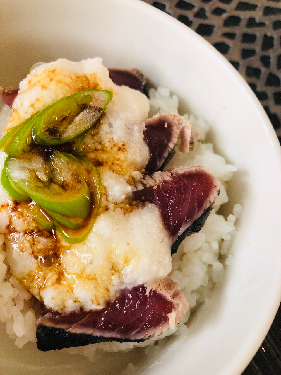 ネバネバ鰹のたたき丼