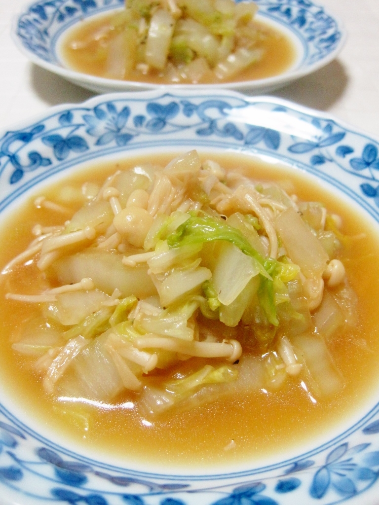 白菜えのきのバタポン炒め レシピ 作り方 By yamat 楽天レシピ