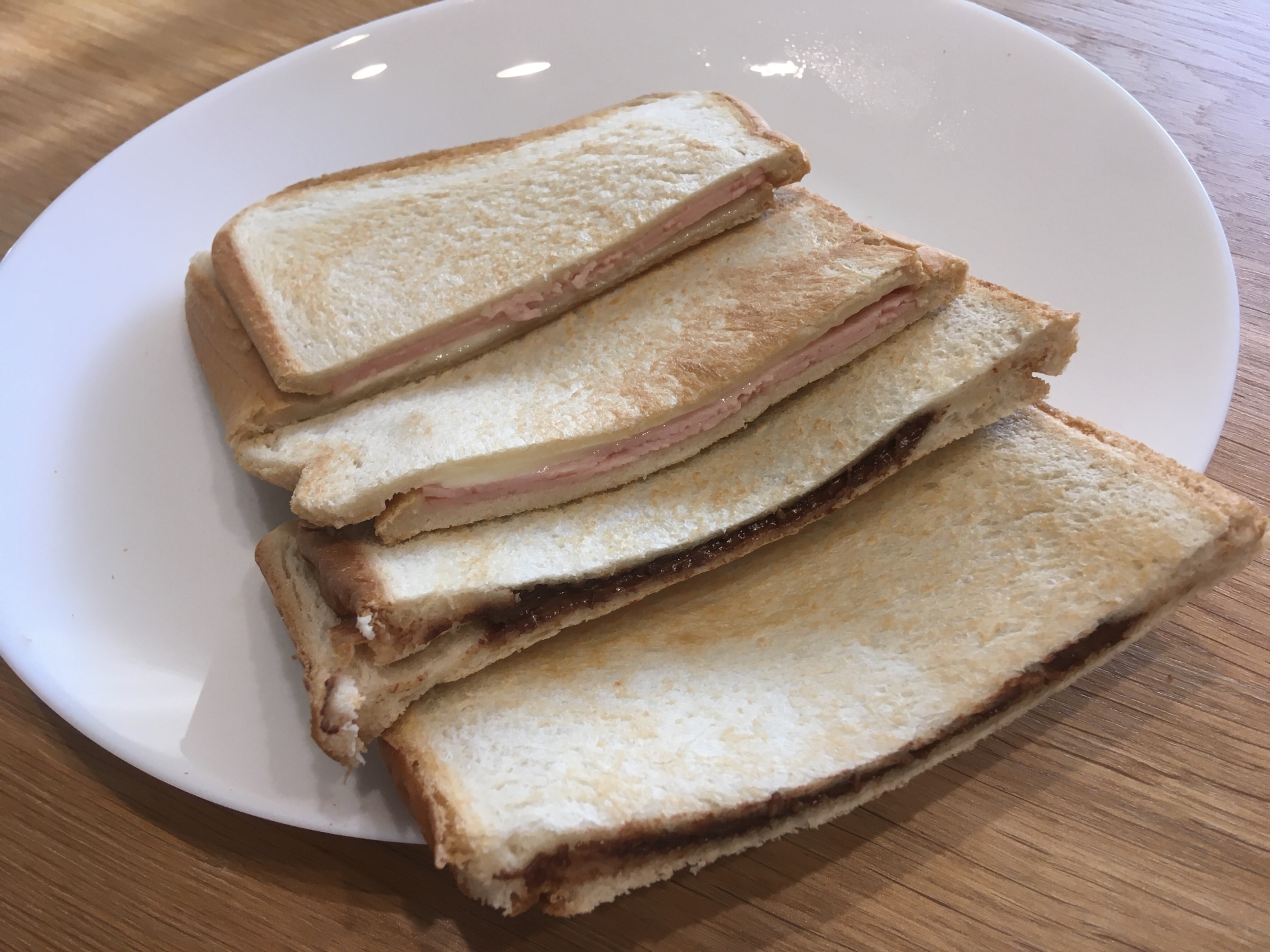 朝食に！フライパンでホットサンド