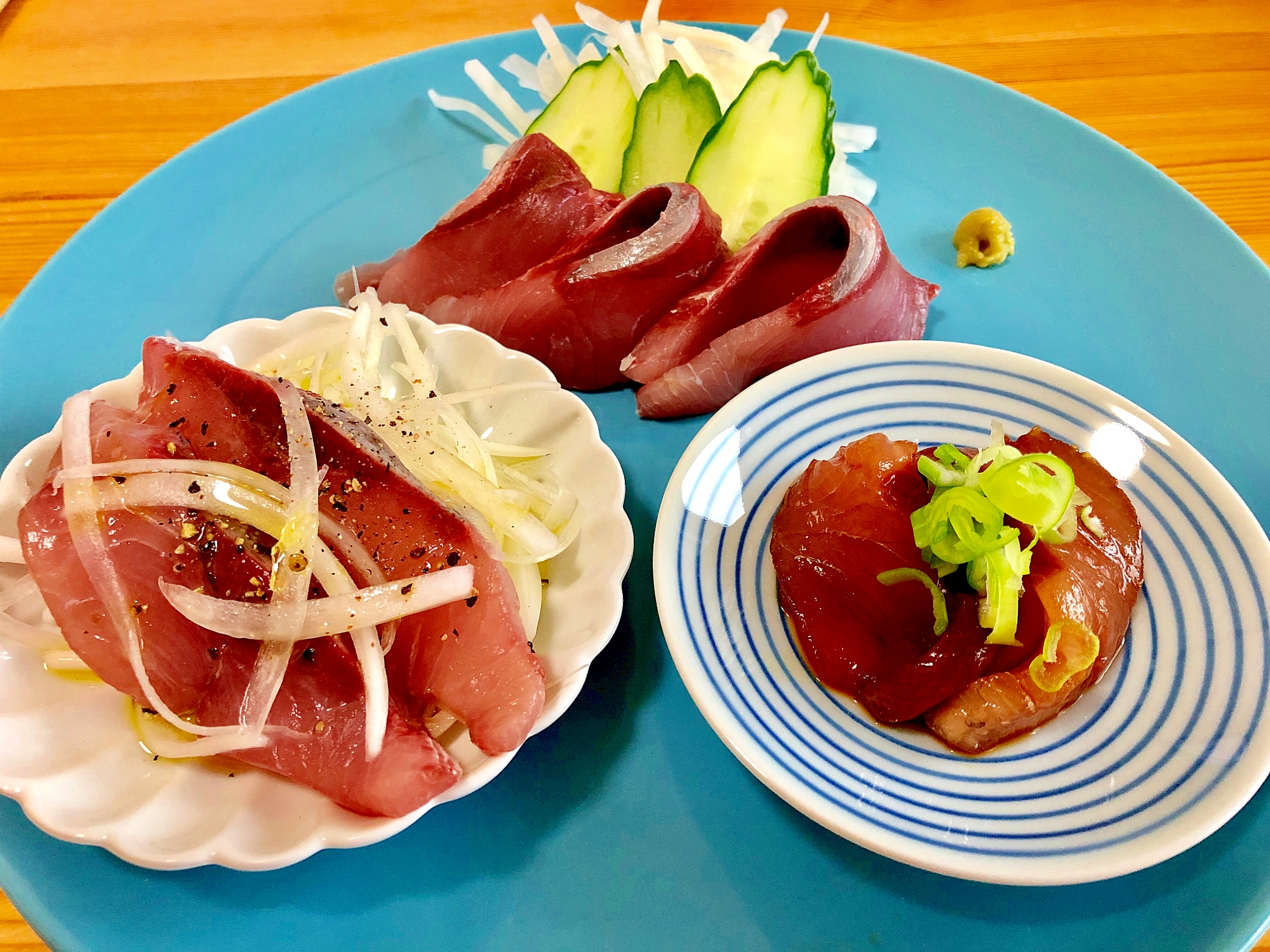 3回楽しい‼️☆鰤のお刺身