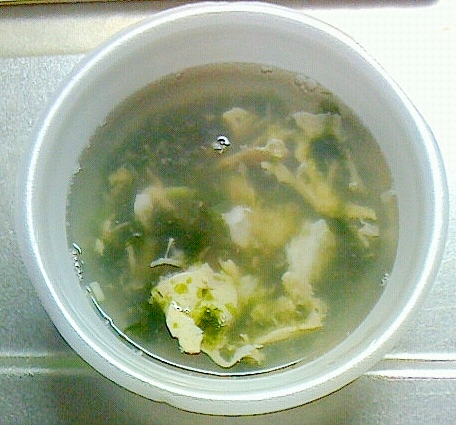 海苔と卵のスープ