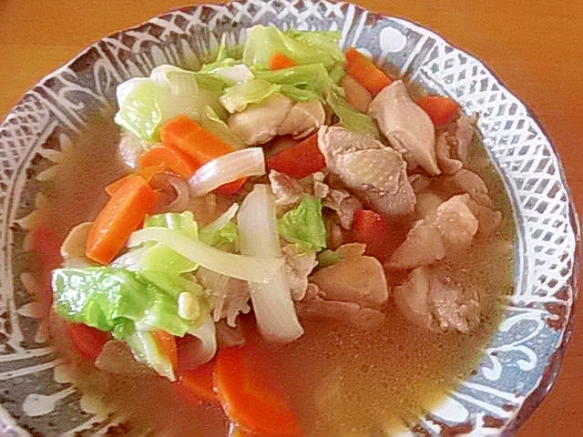 鶏肉と野菜の中華炒め煮