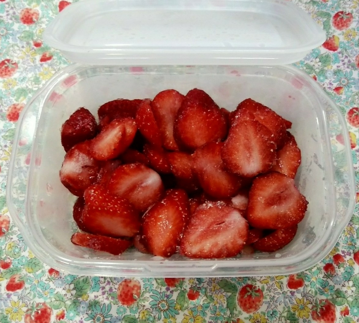 苺の冷凍保存❤