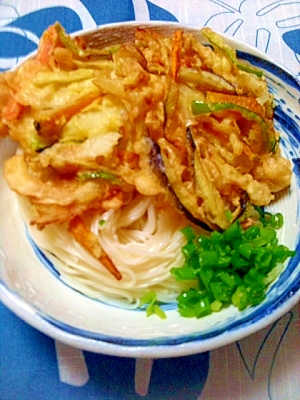 カラフルかき揚げ素麺