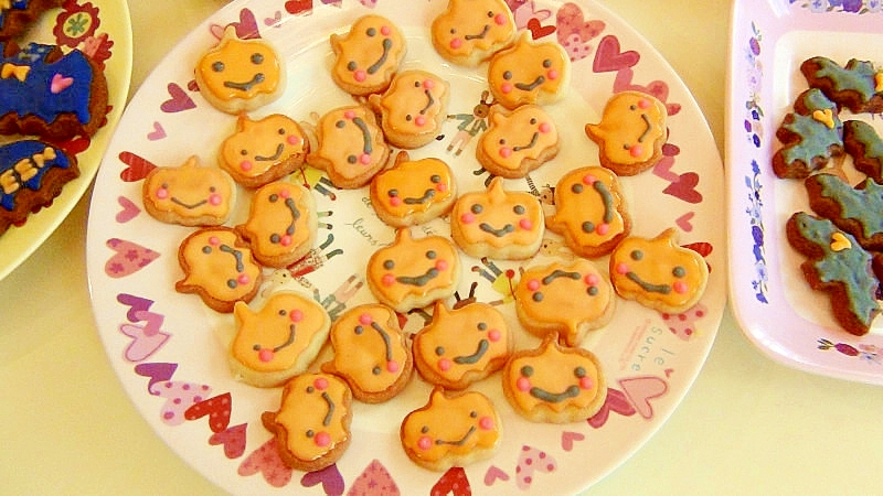 ハロウィンアイシングクッキー2017 神天 レシピ 作り方 By かにょてん 楽天レシピ