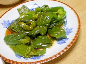 ピーマンの素揚げ 甘辛醤油がらめ レシピ 作り方 By Uta525 楽天レシピ