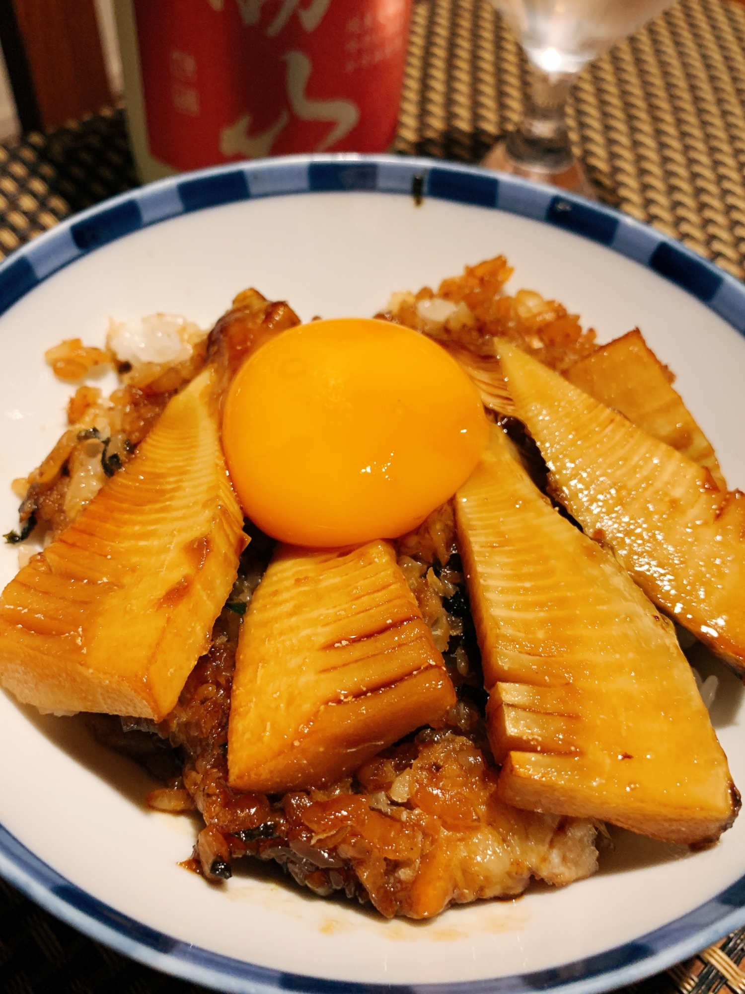 たけのこの照り焼き丼