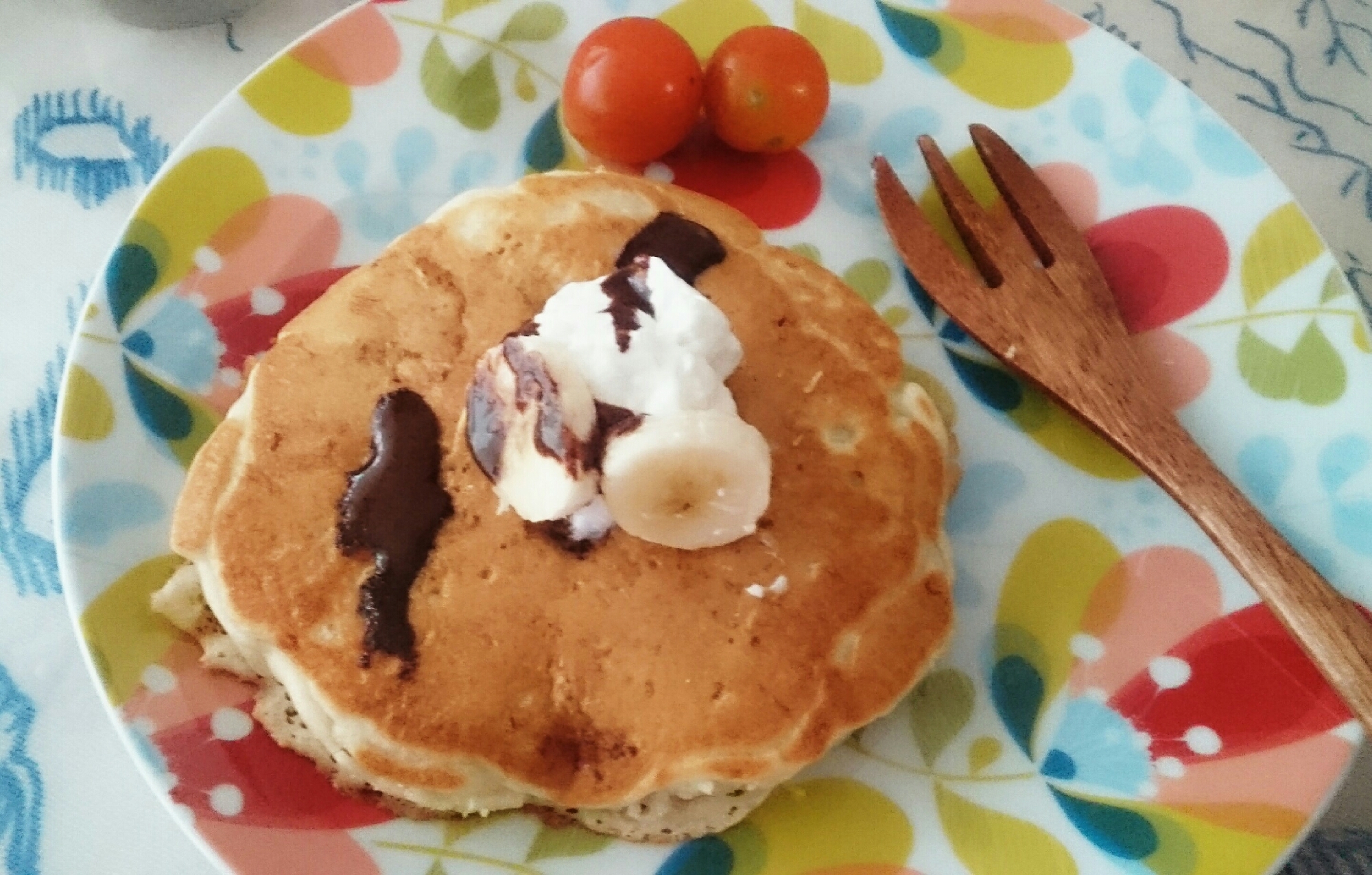 ノンエッグ！オートミールとバナナのパンケーキ